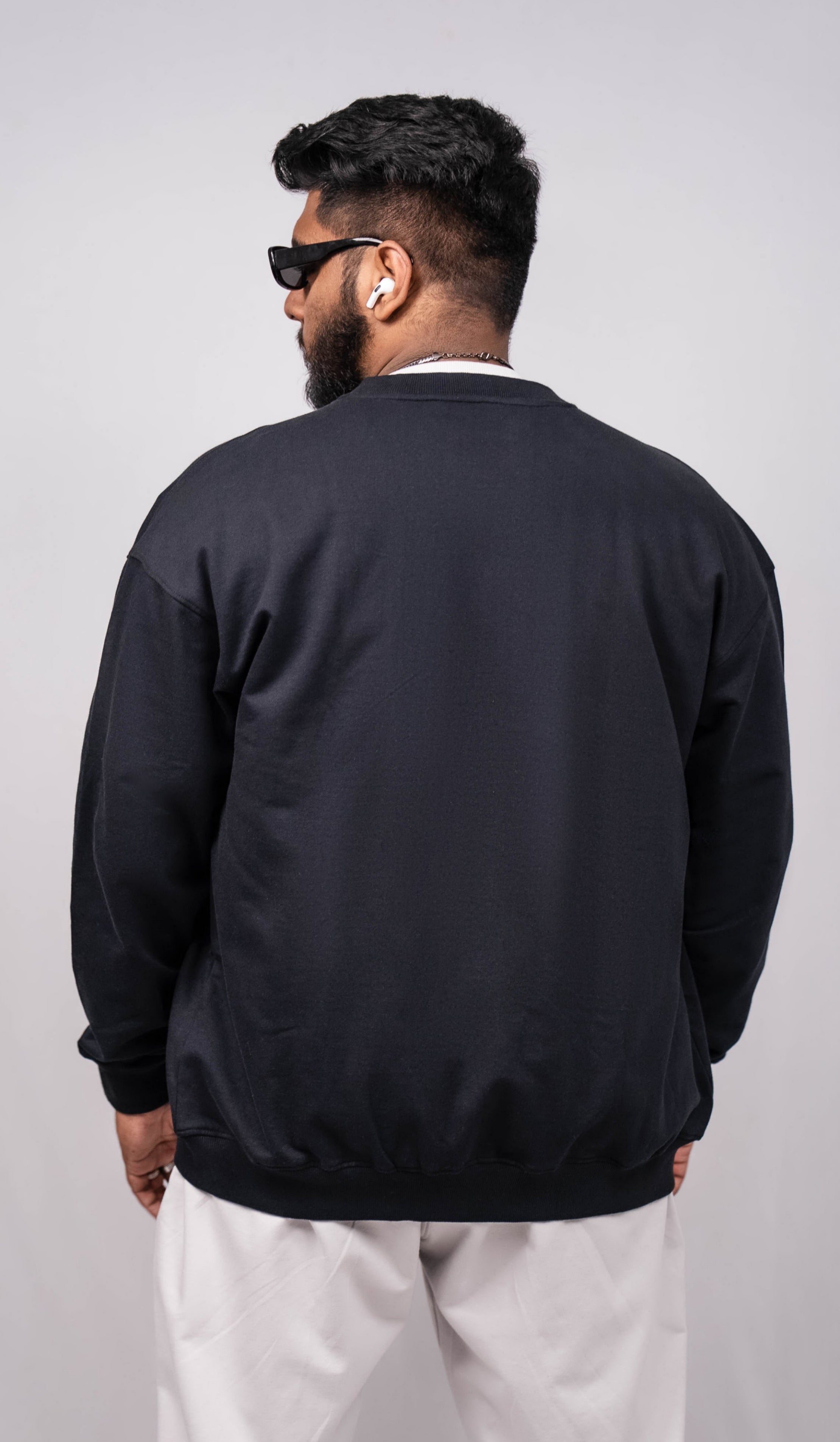 Black Regular Fit Bomber Jacket