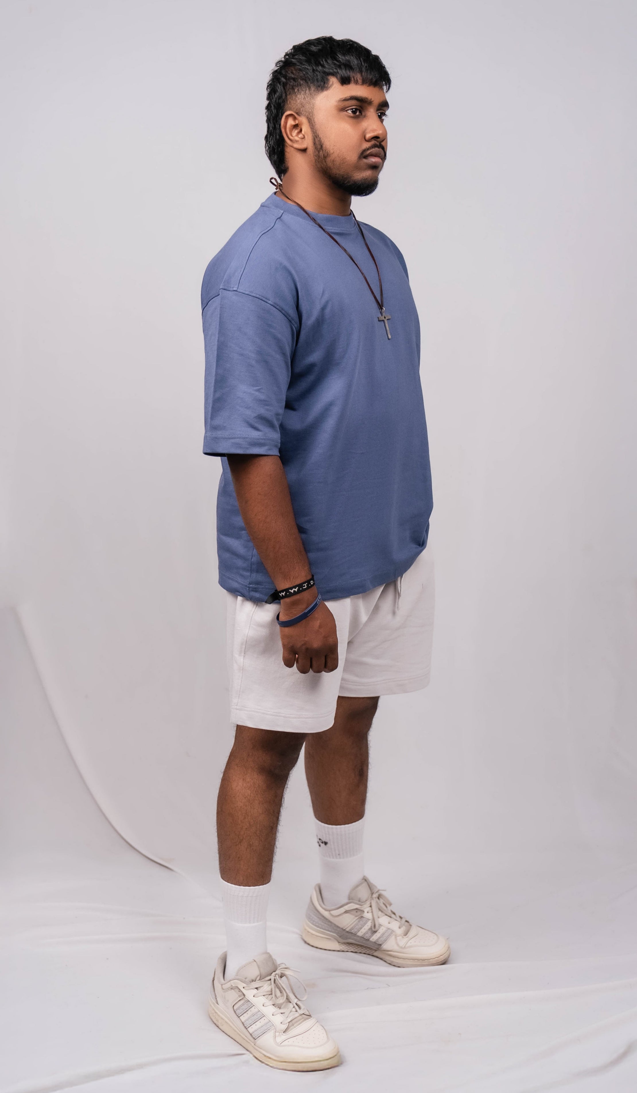 Crown blue Over Sized Fit T-Shirt