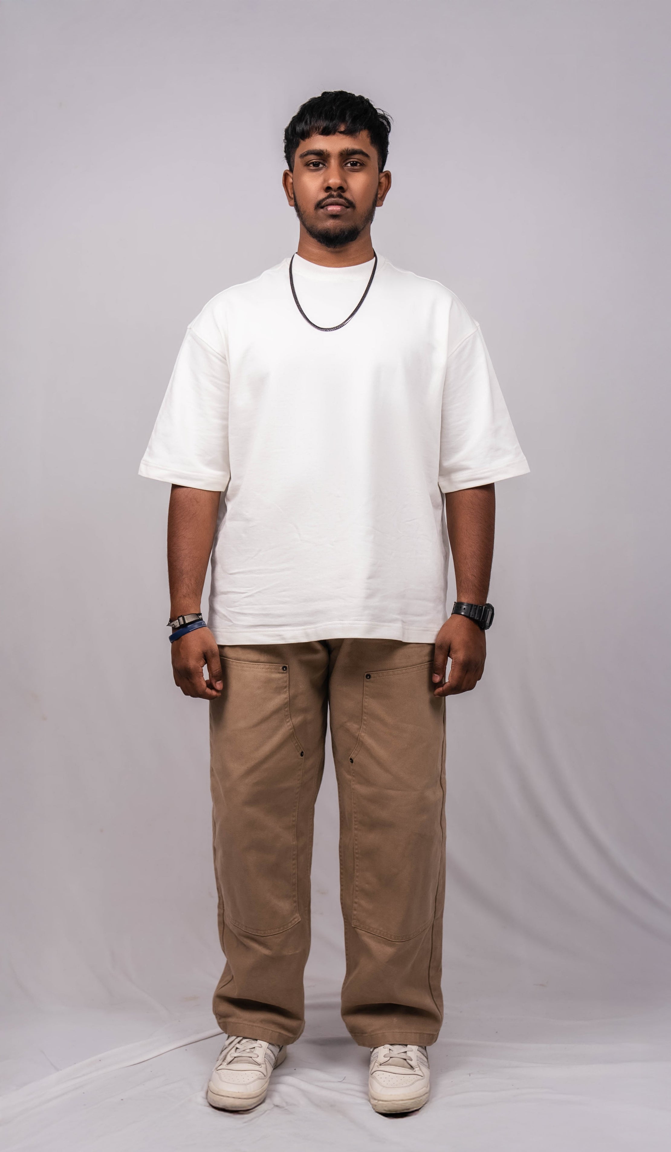 Pearl White Over Sized Fit T-Shirt
