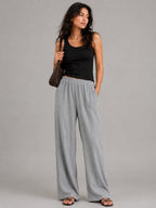 womens crinkled cotton pants