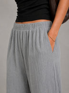 womens crinkled cotton pants