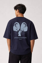Red Sea Parting Box Fit T-Shirt | Nothing is Impossible with God Collection | Navy and Sage Green
