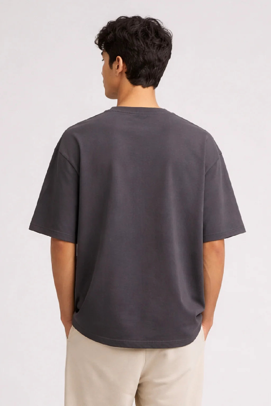 Nothing is Impossible with God Graphic Box Fit T-Shirt | Burgundy / Grey