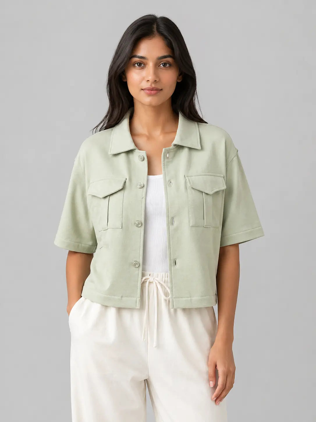Shacket: Sage Green