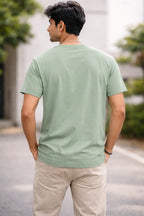 Sage Green Crew Neck Regular Fit T-shirt