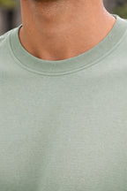 Sage Green Crew Neck Regular Fit T-shirt