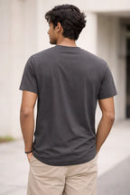 Dark Grey Crew Neck Regular Fit T-shirt