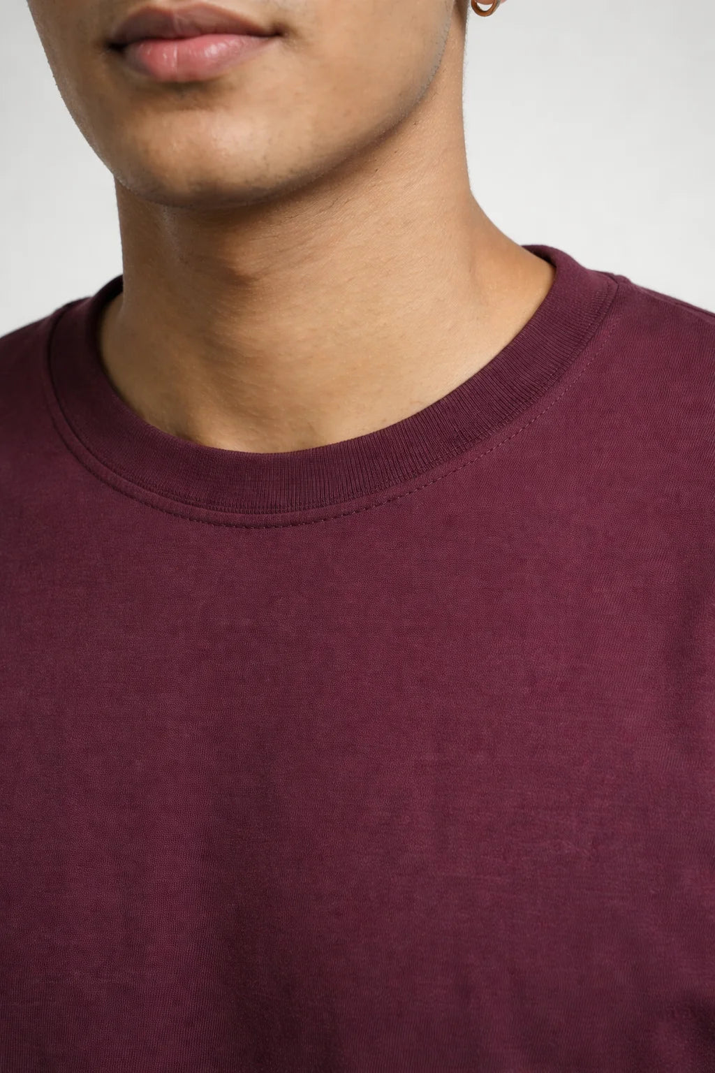 Chocolate sauce brown Crew Neck Regular Fit T-shirt