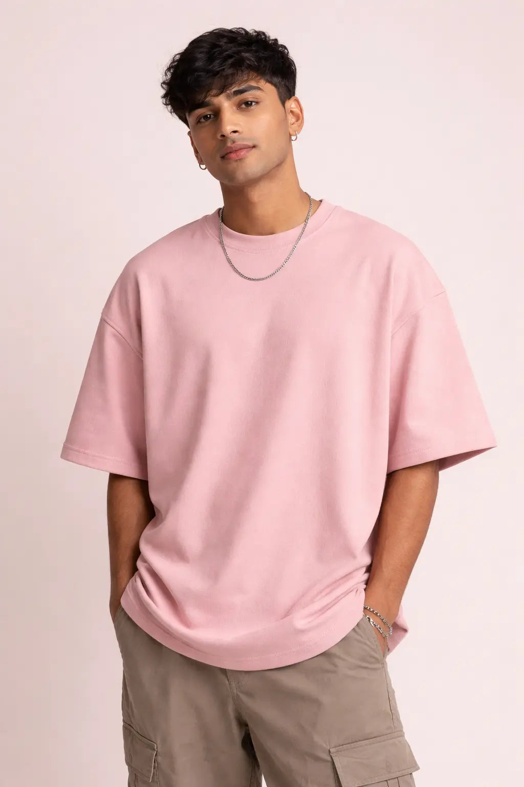 Peachy Pink Over Sized Fit T-Shirt