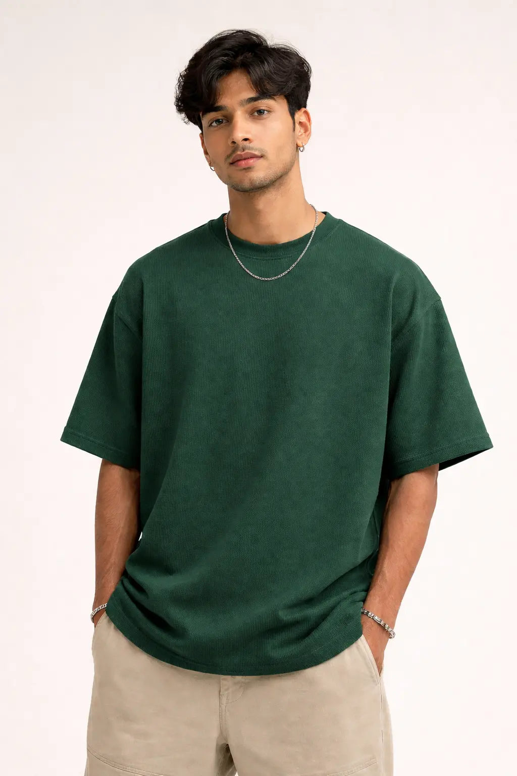 Rain Forest Green Over Sized Fit T-Shirt