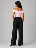 Off Shoulder Top: Peach Pink