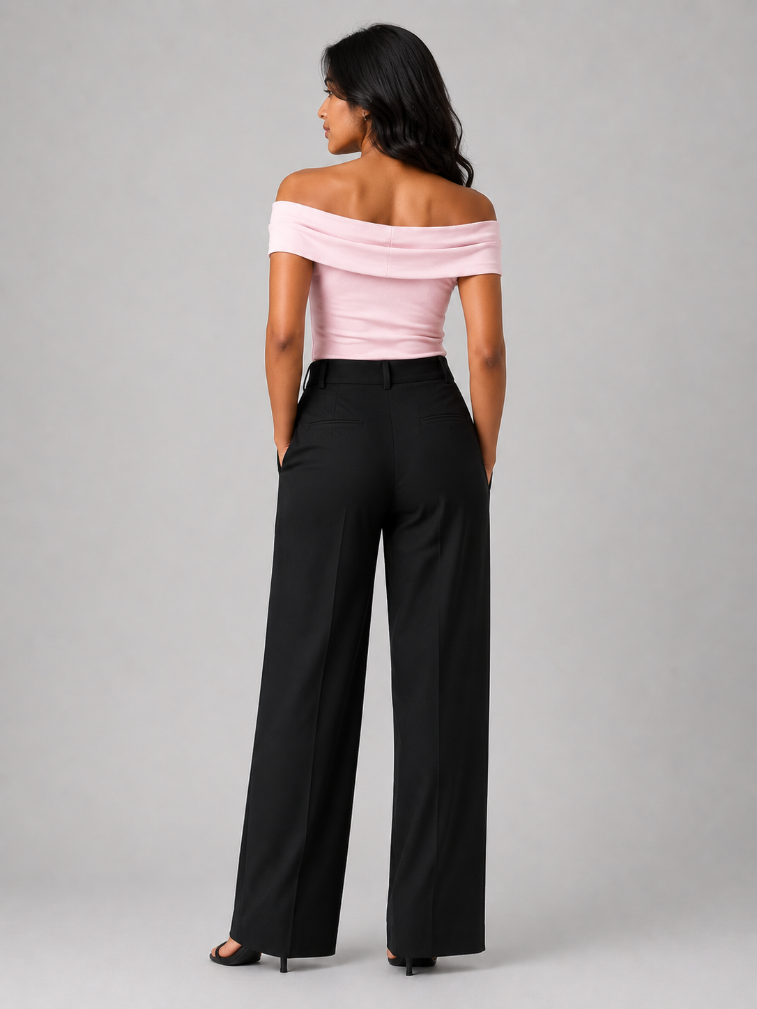 Off Shoulder Top: Peach Pink