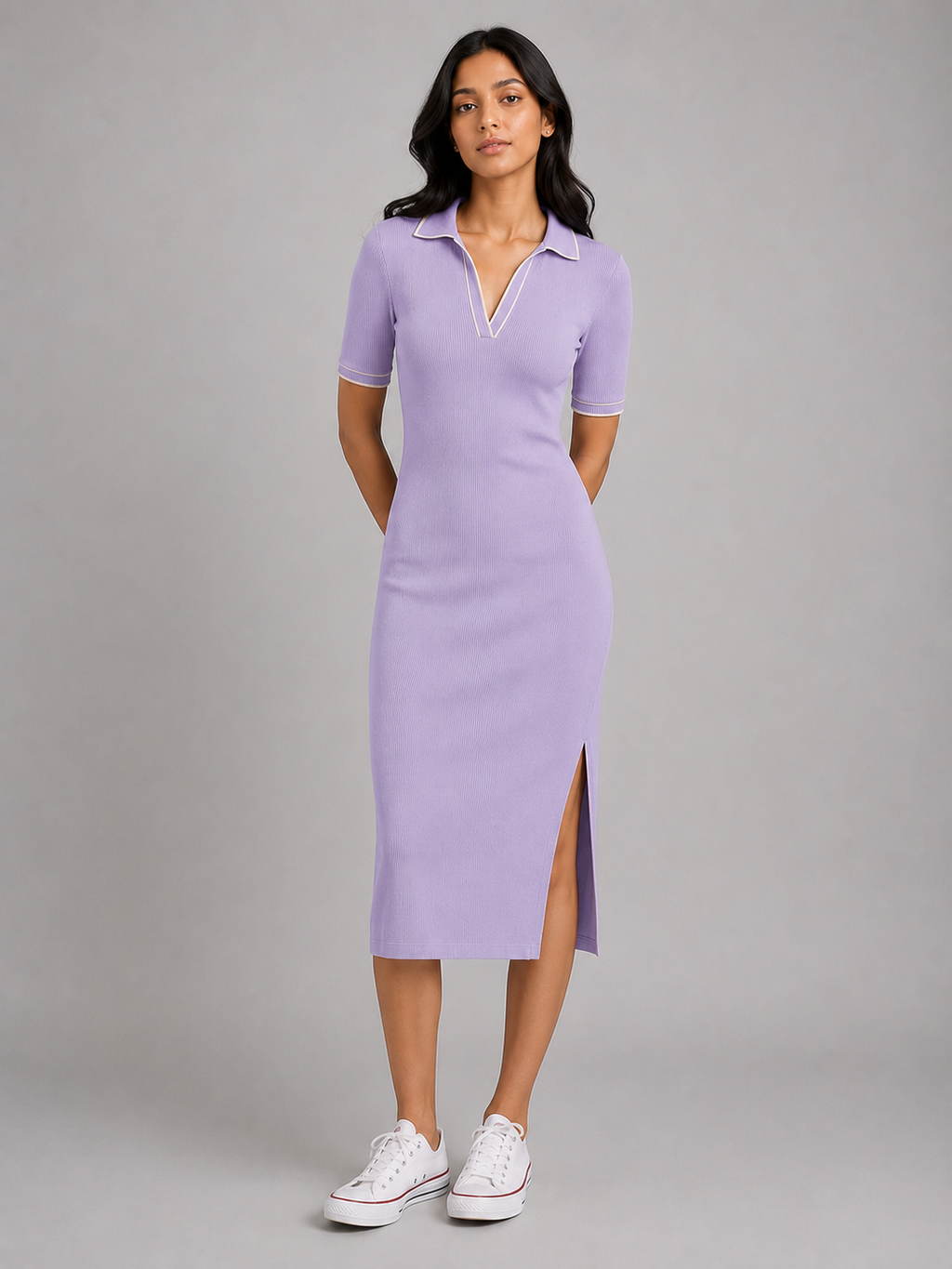 The Everyday Polo Dress : Lilac