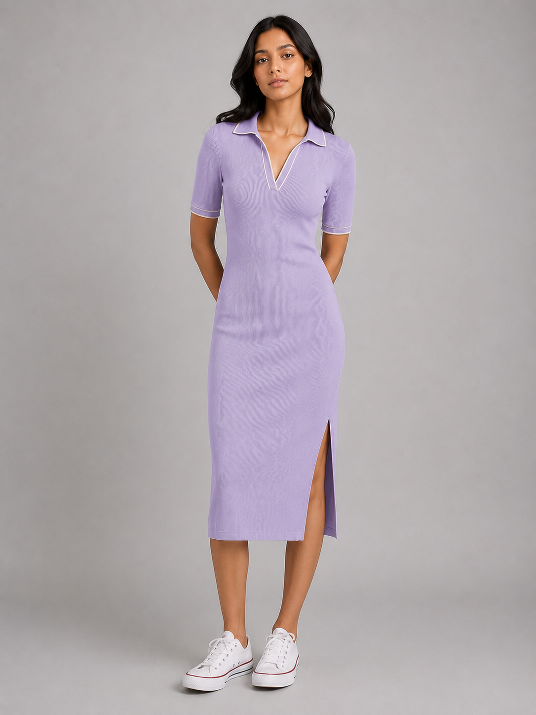 The Everyday Polo Dress : Lilac