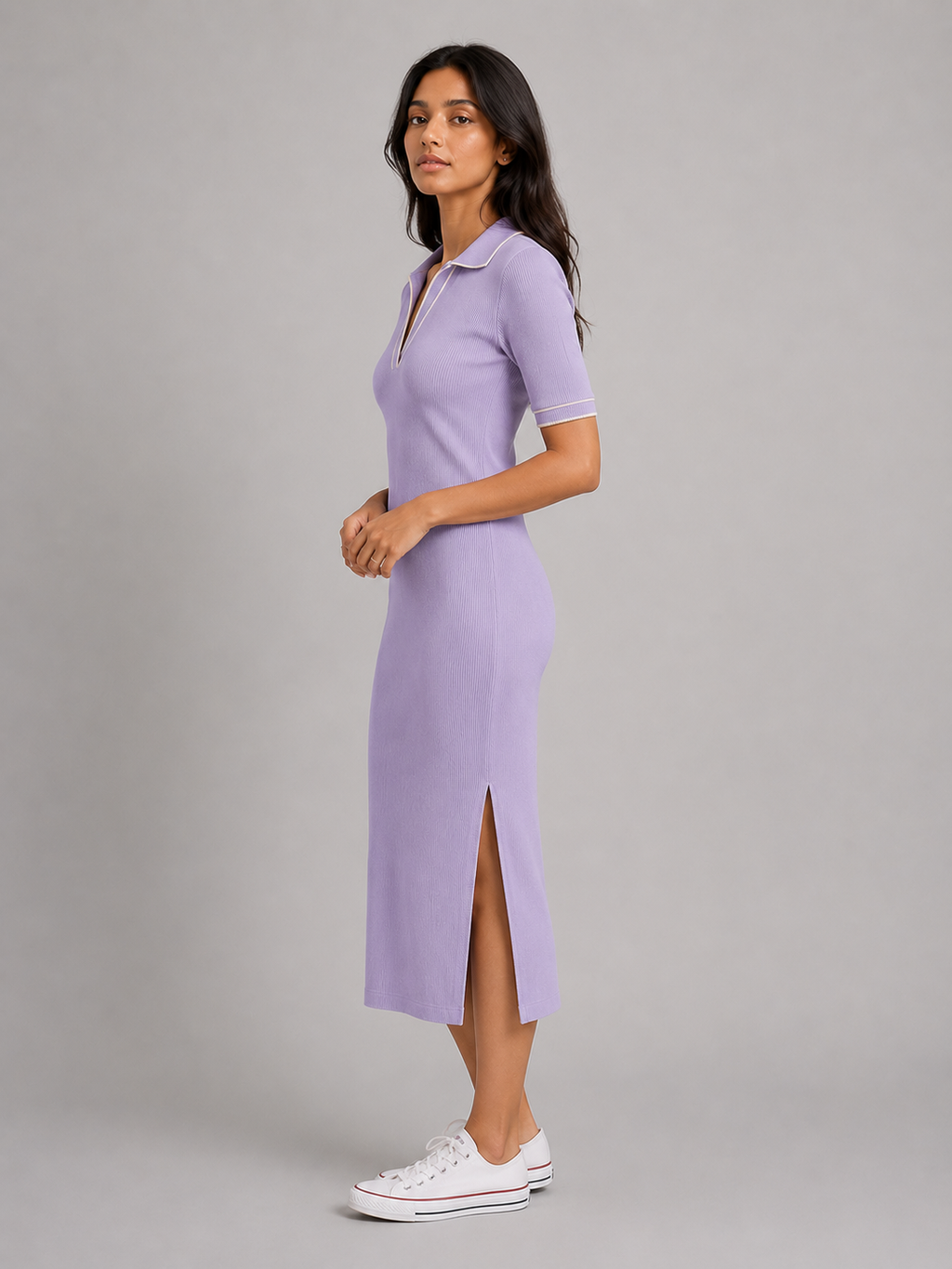 The Everyday Polo Dress : Lilac