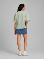 Box Fit T-Shirt: Sage Green for women
