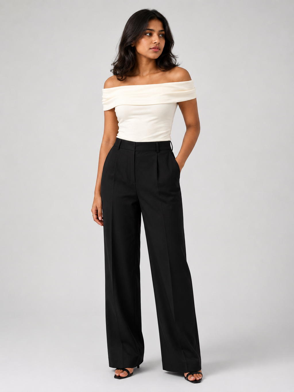 Off Shoulder Top: Coconut White