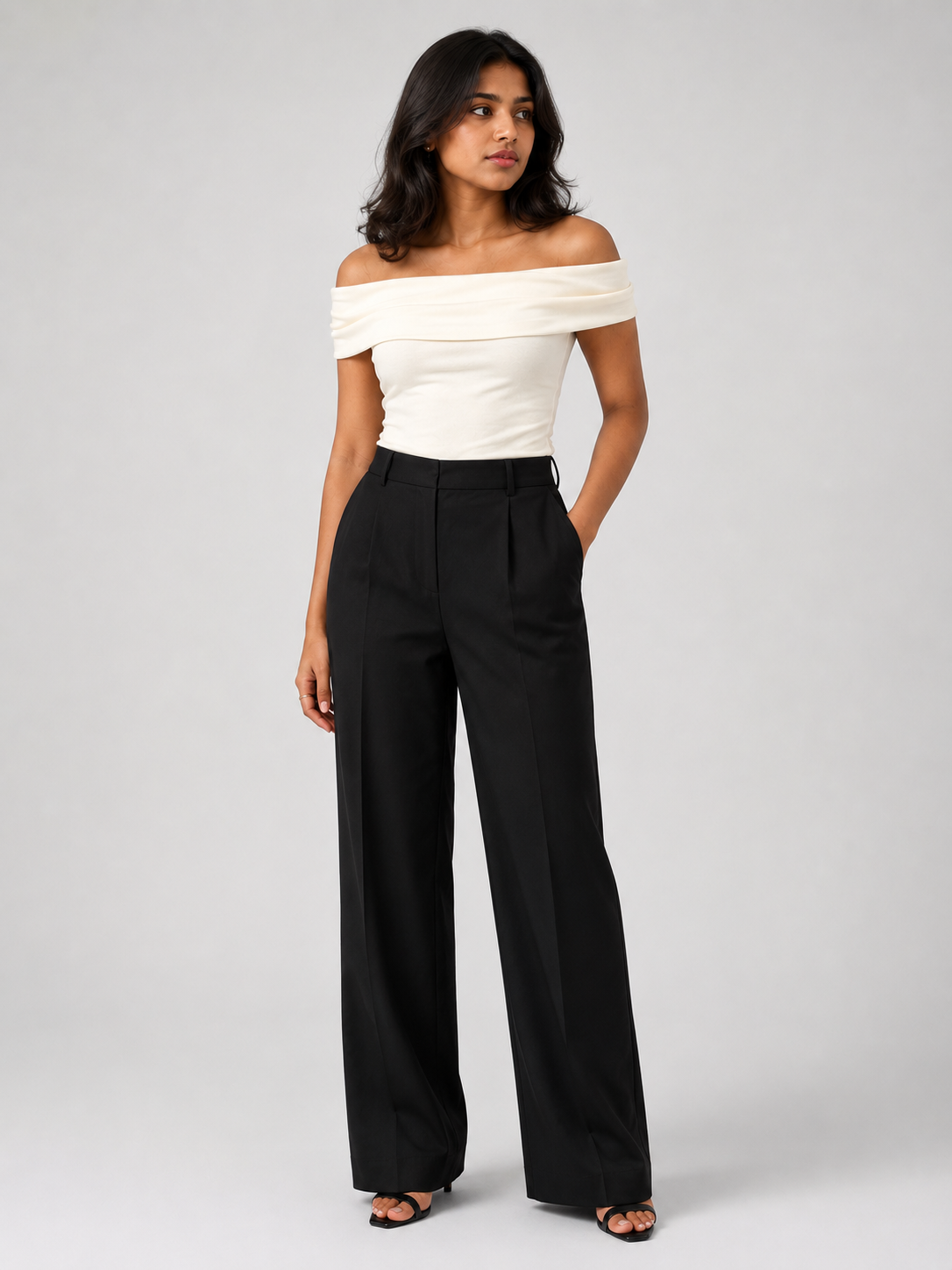 Off Shoulder Top: Coconut White