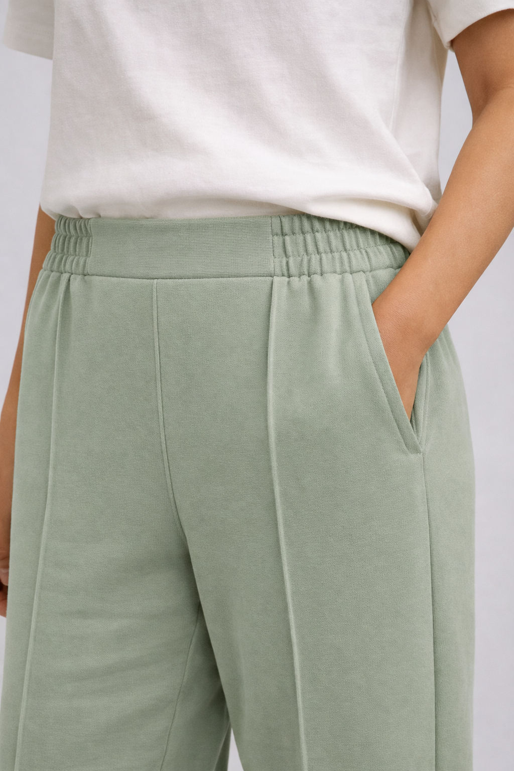 The All Day Ease Pants: Sage Green