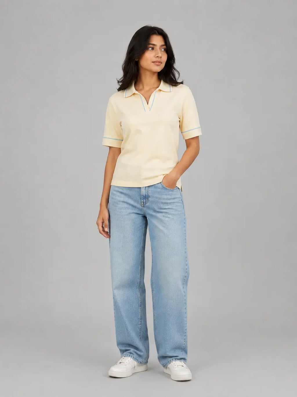 The Everyday Knit Polo: Butter Yellow