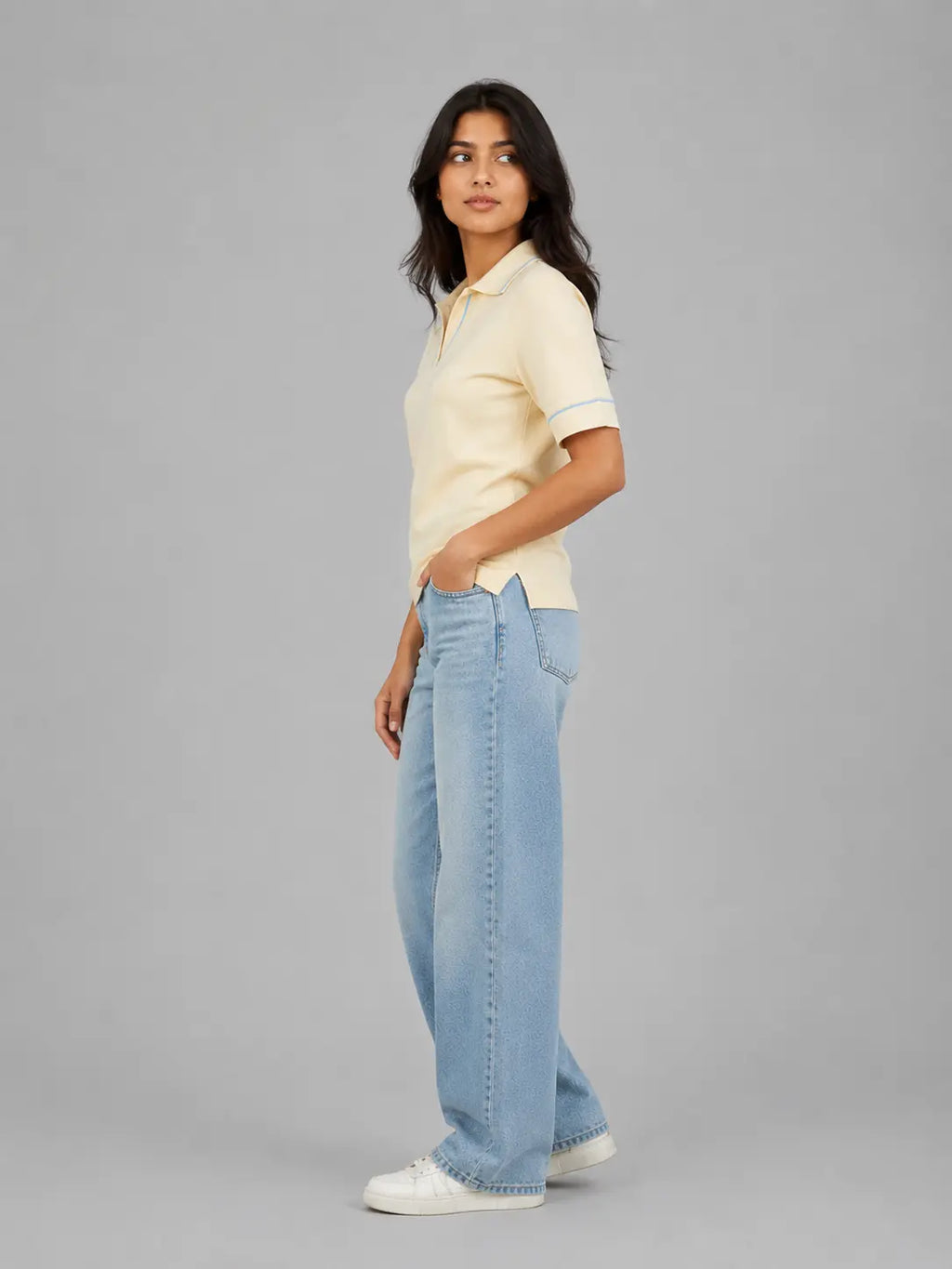The Everyday Knit Polo: Butter Yellow