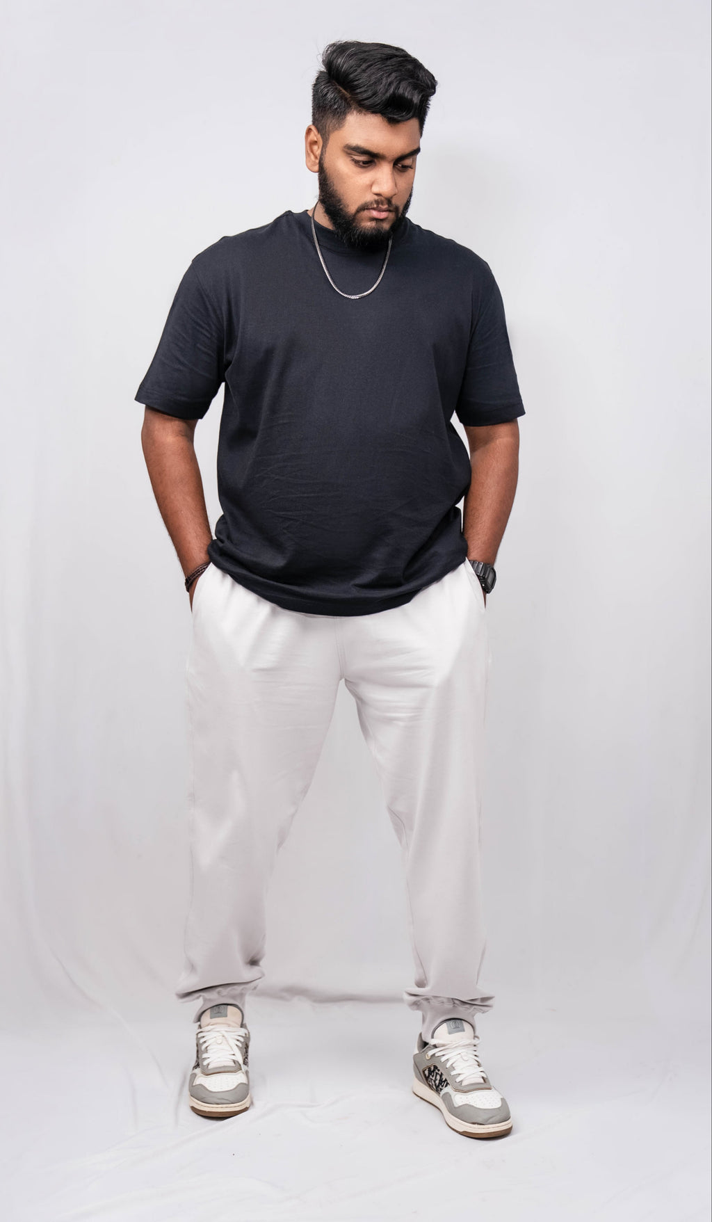 Black Crew Neck Regular Fit T-shirt