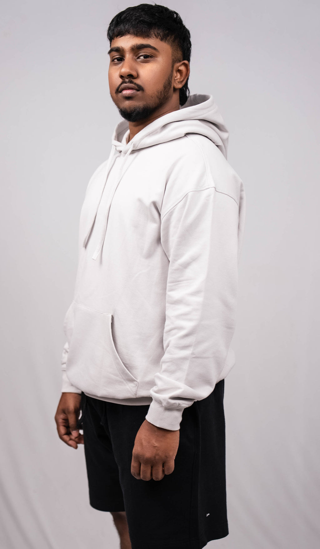 Cloud Grey Oversize Fit Hoodie