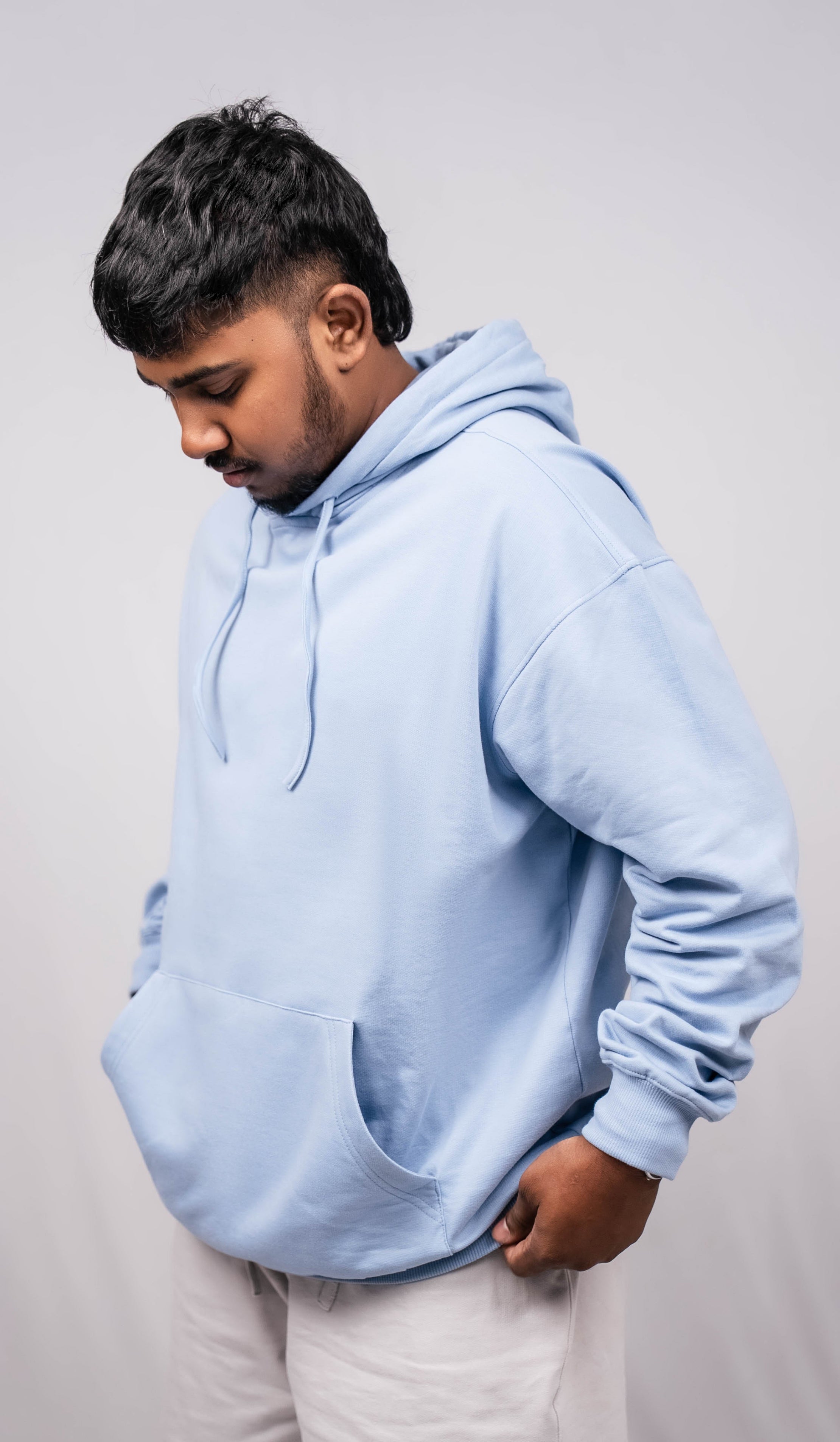 Finch Blue Oversize Fit Hoodie