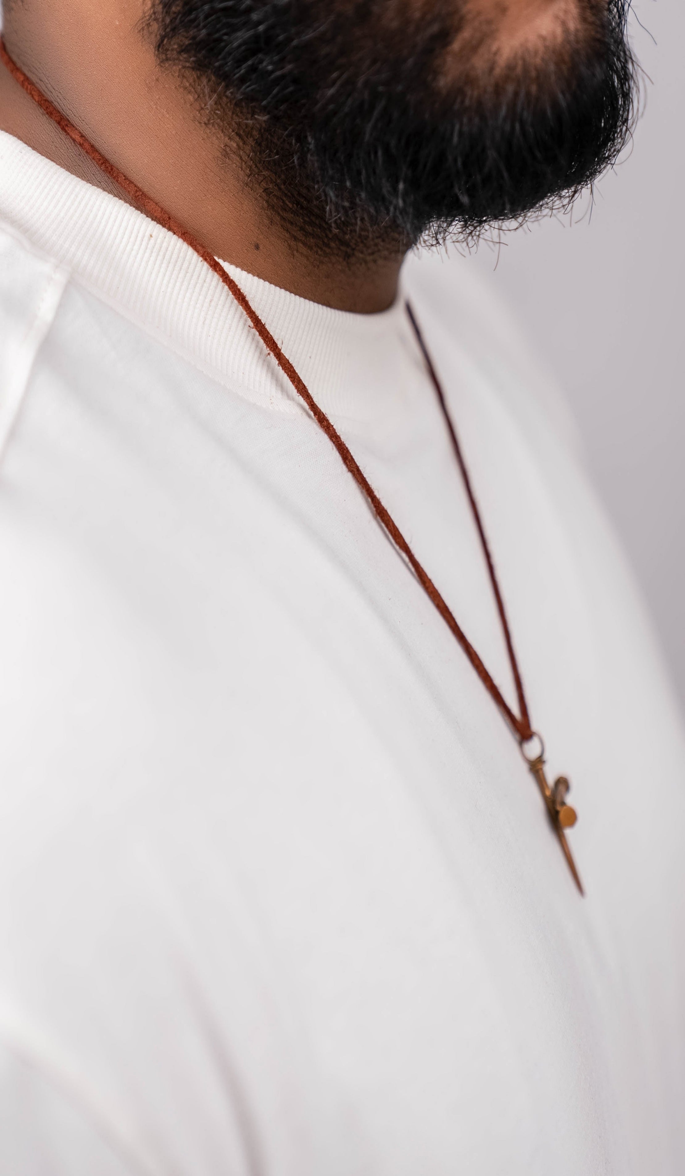 Pearl White Crew Neck Regular Fit T-shirt