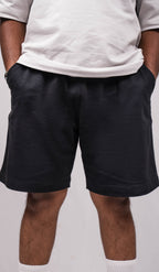 Black Regular Fit Shorts