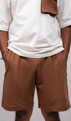 Truffle Brown Regular Fit Shorts