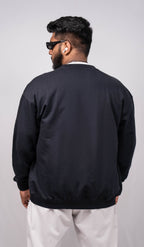 Black Regular Fit Bomber Jacket