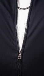 Black Regular Fit Bomber Jacket