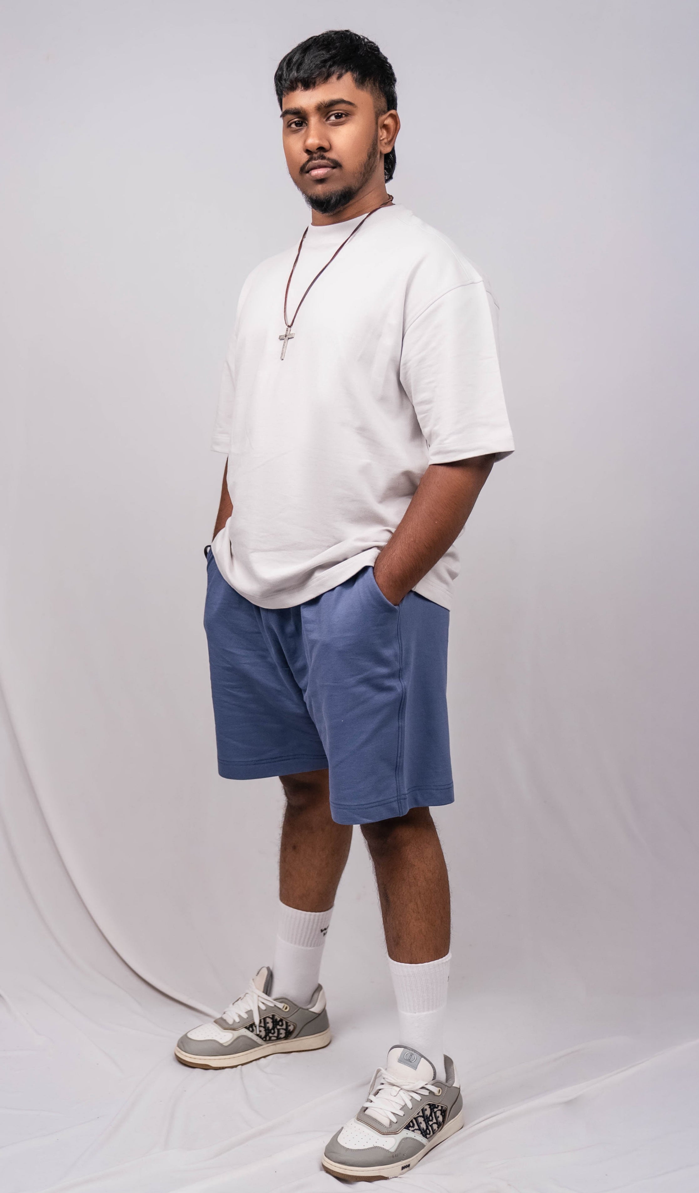 Cloud Grey Over Sized Fit T-Shirt