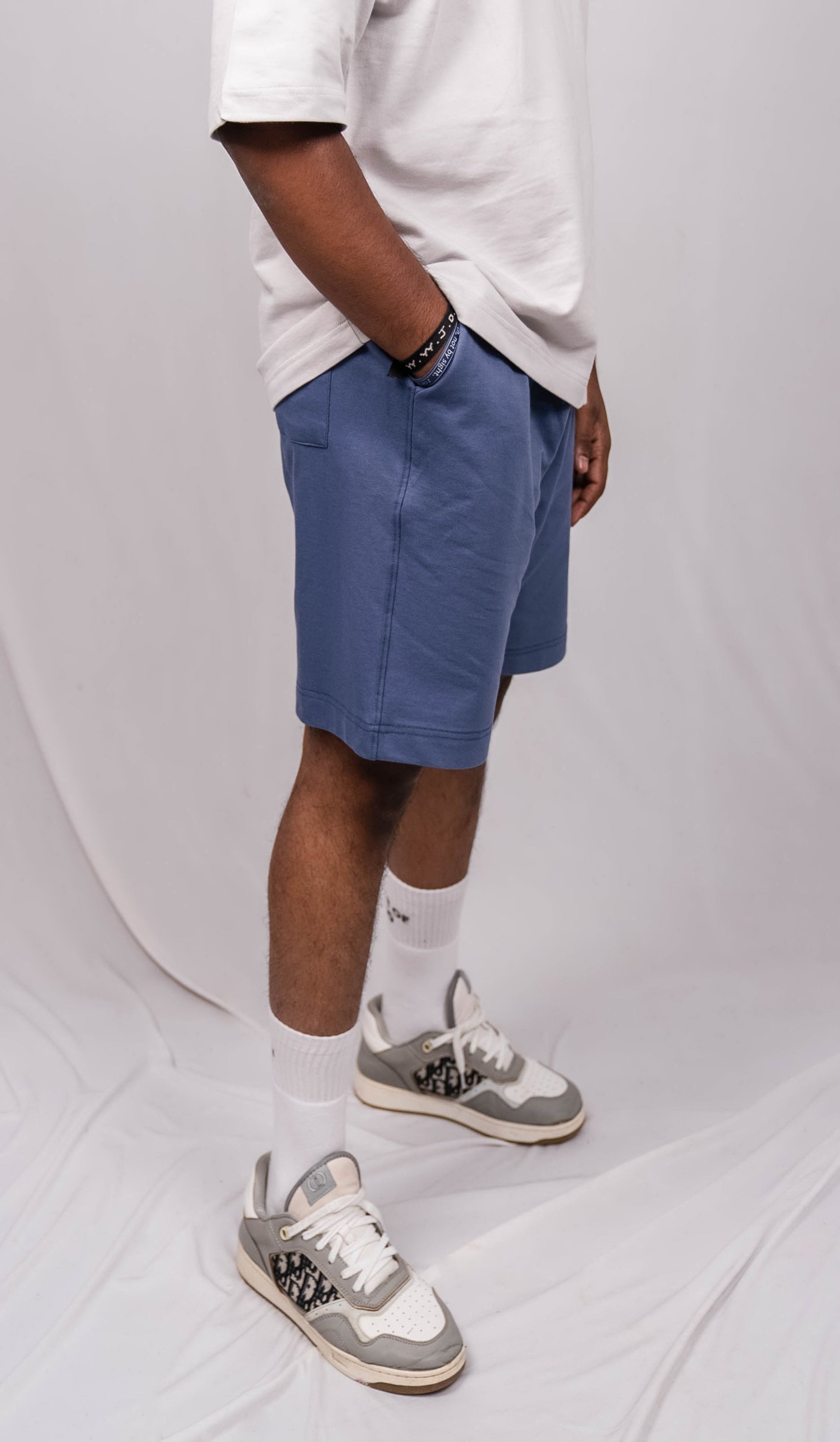 Crown Blue Regular Fit Shorts