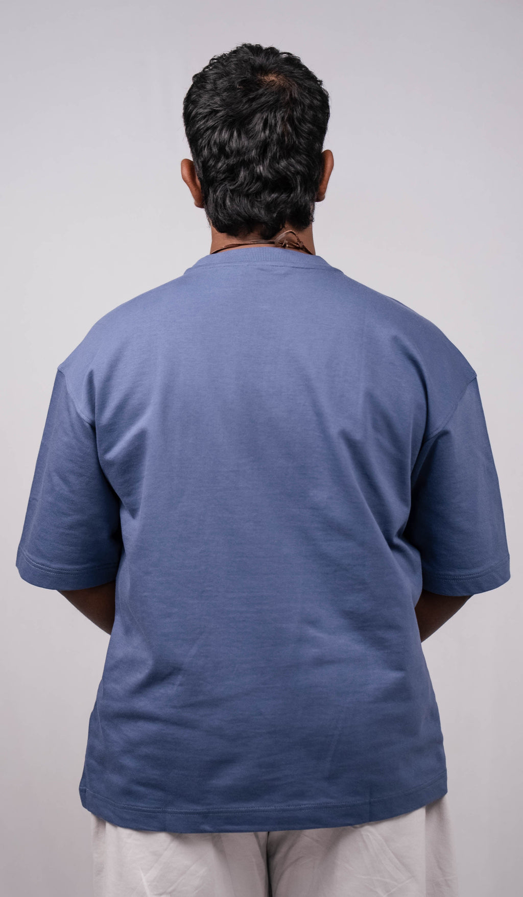 Crown blue Over Sized Fit T-Shirt