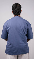 Crown blue Over Sized Fit T-Shirt