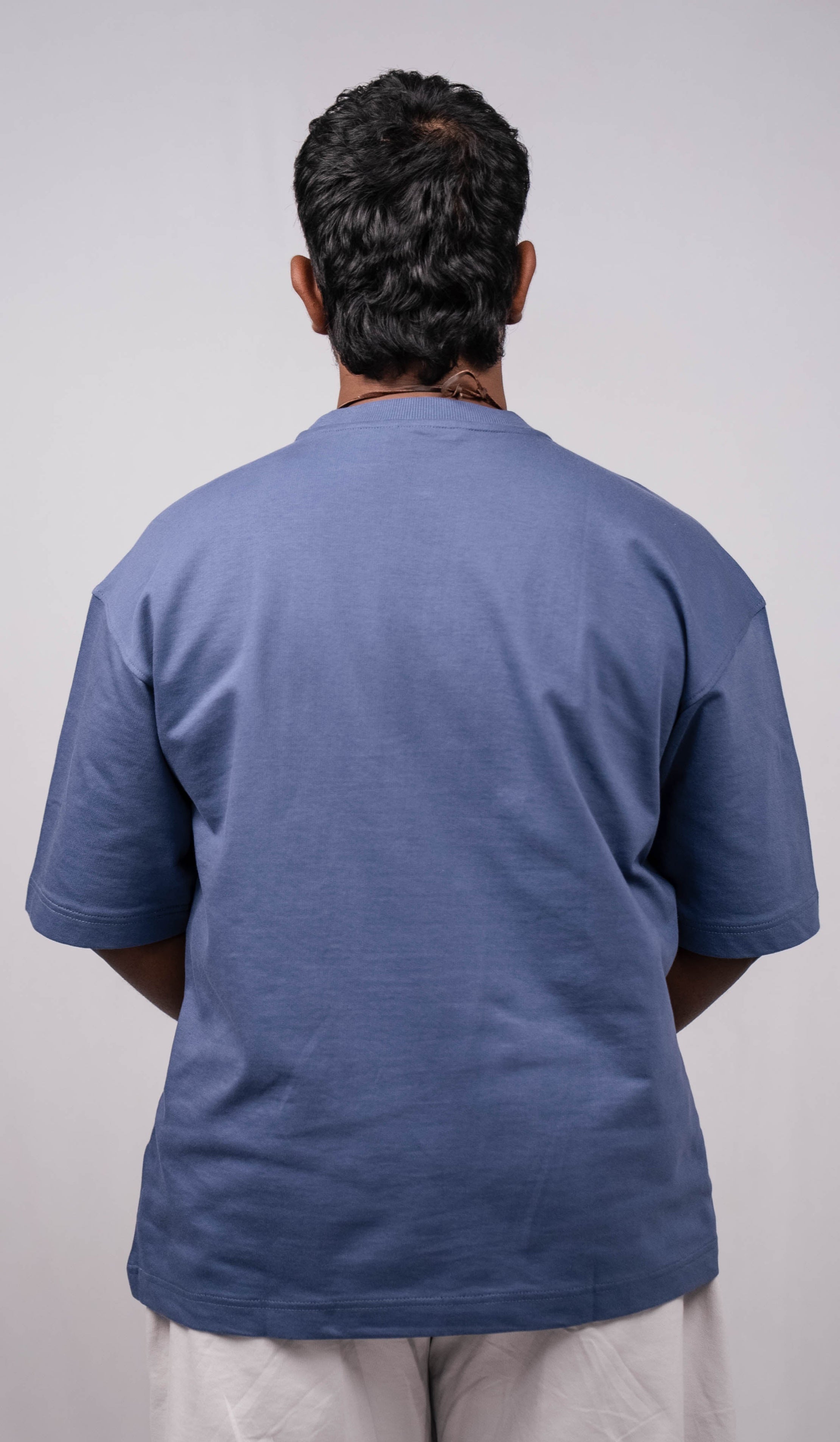 Crown blue Over Sized Fit T-Shirt