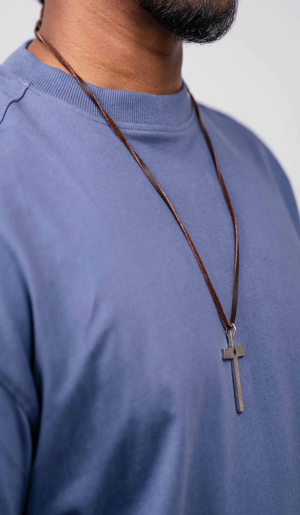 Crown blue Over Sized Fit T-Shirt