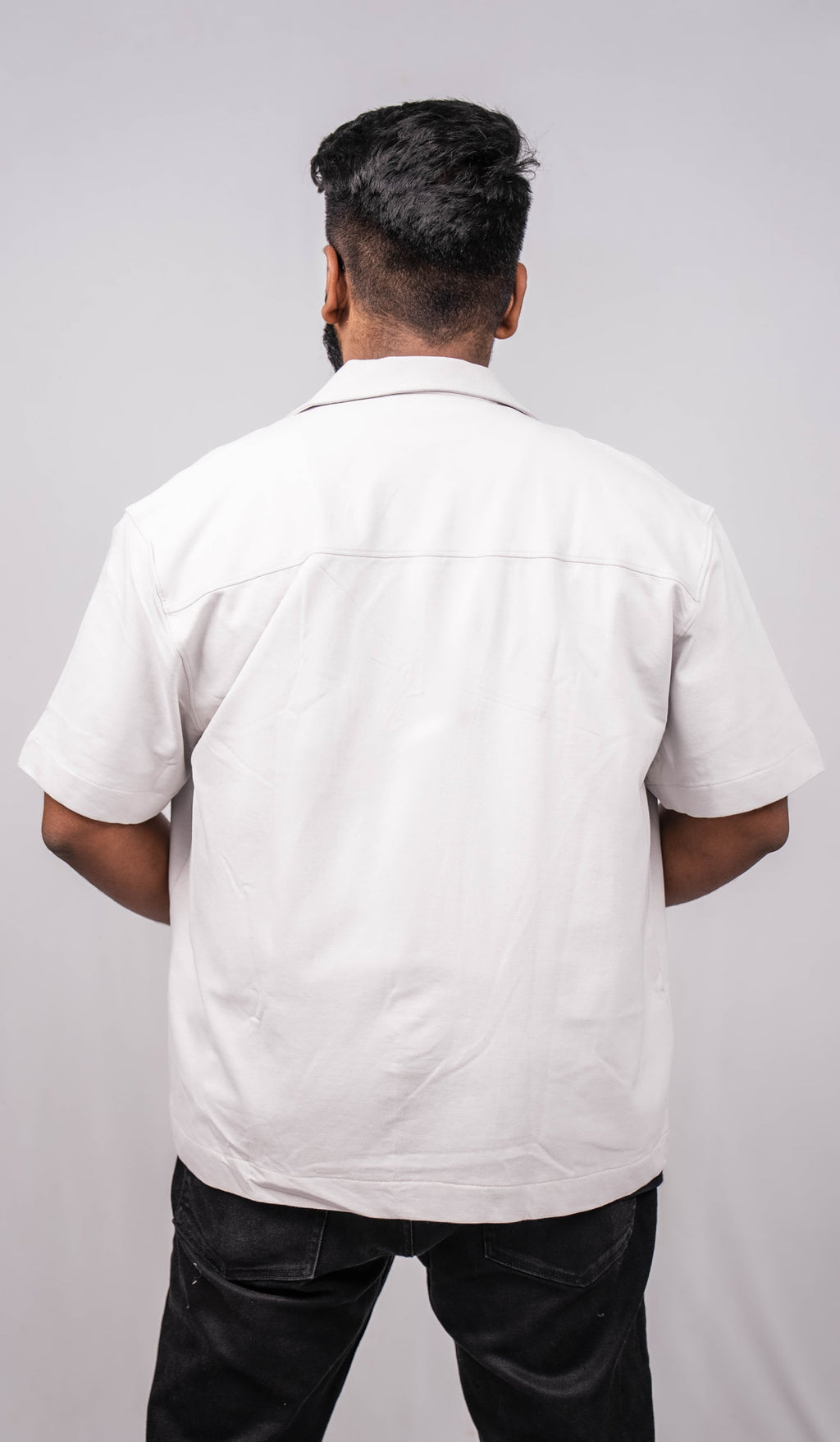 Cloud Grey Resort Collar Shirt