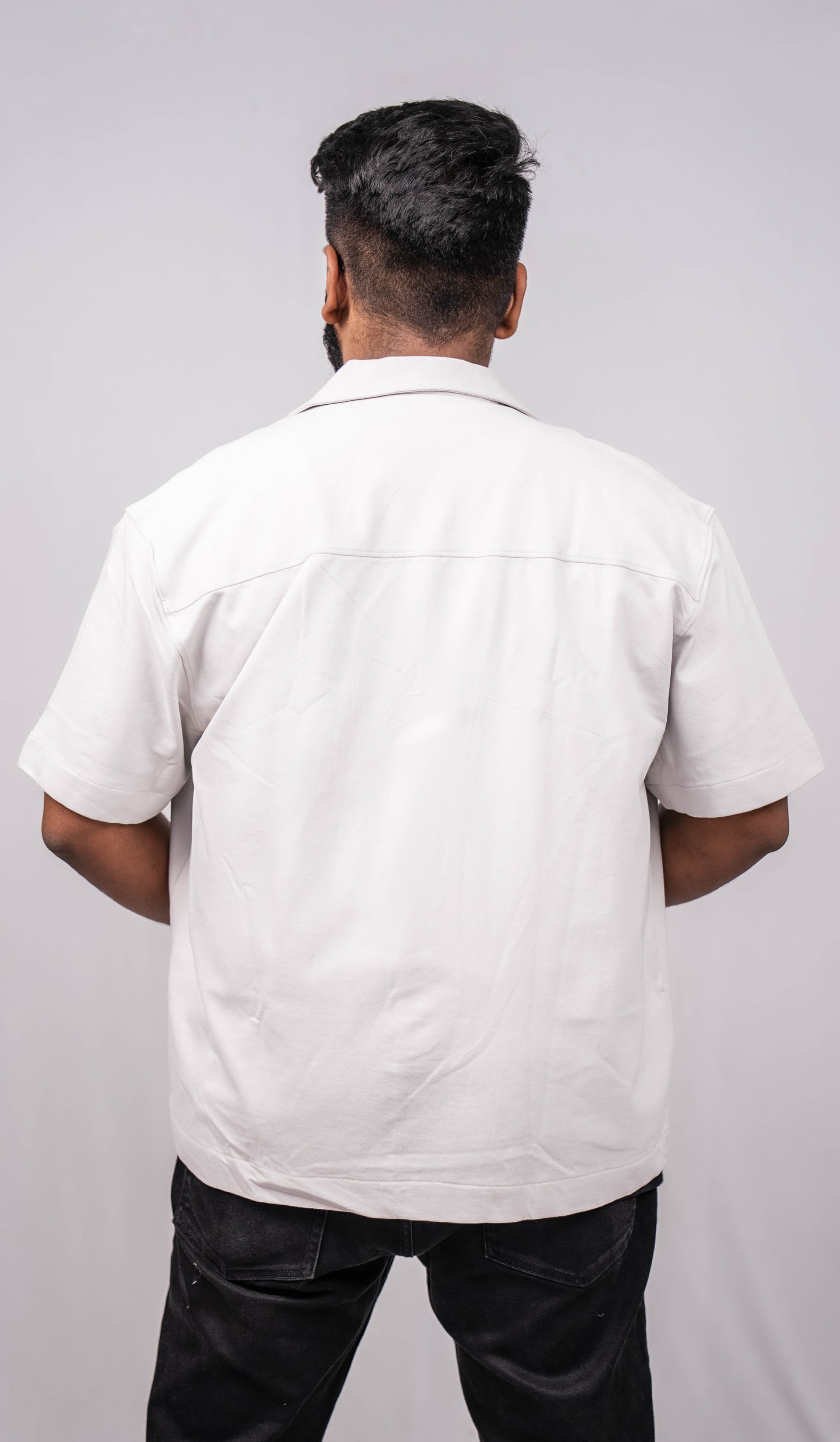 Cloud Grey Resort Collar Shirt