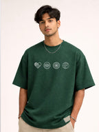"Jesus For.." Rain Forest Green Over Sized Fit T-Shirt