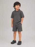 Boys Polo T-shirt: Grey