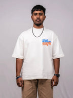 All of us,For All of them Pearl White Over Sized Fit T-Shirt - Shop For Asha