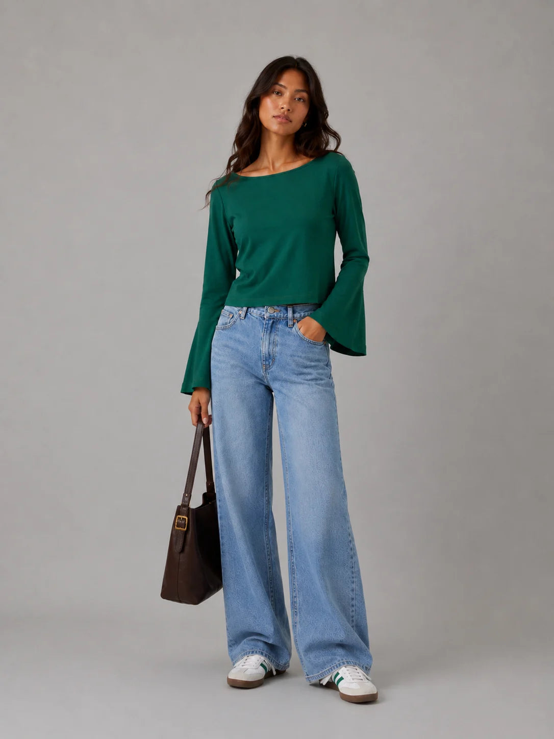 The Elara Tee: Forest Green