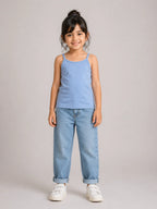 Girls Spaghetti top: Powder Blue