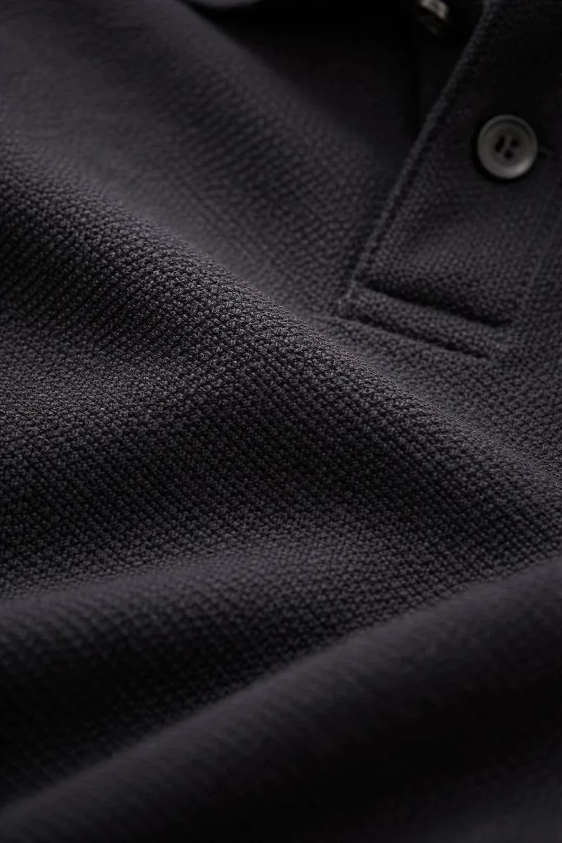 Black Cotton Polo T-Shirt - Shop For Asha
