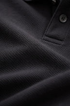 Black Cotton Polo T-Shirt - Shop For Asha