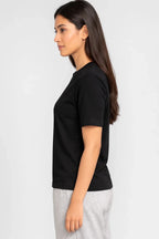 Black Crew Neck T-Shirt - Shop For Asha