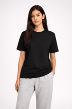 Black Crew Neck T-Shirt - Shop For Asha